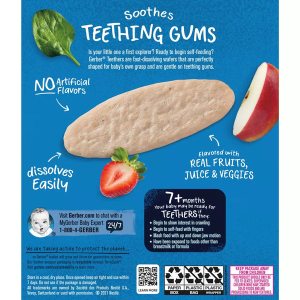 Gerber Teethers - Strawberry Apple Spinach Teethers