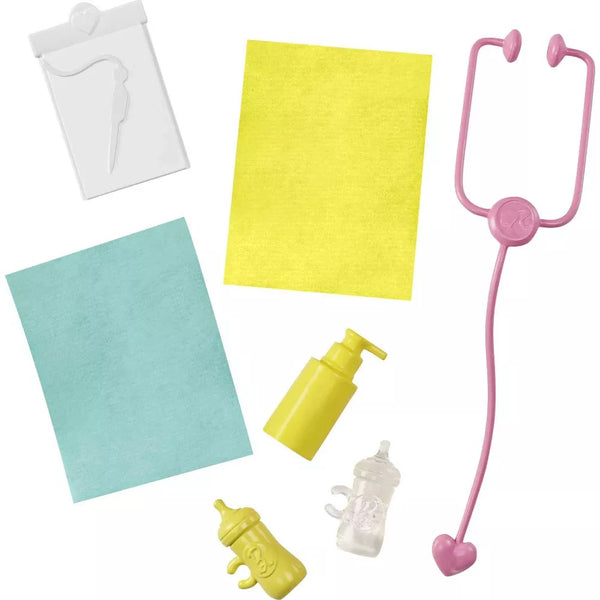 Barbie Baby Doctor Playset With Brunette Doll