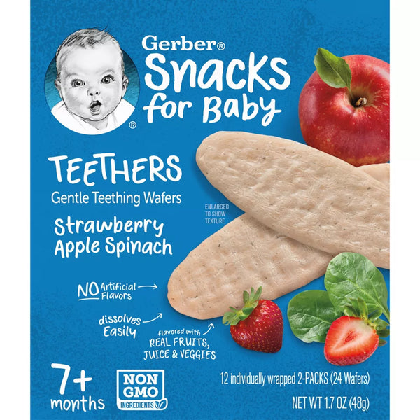 Gerber Teethers - Strawberry Apple Spinach Teethers