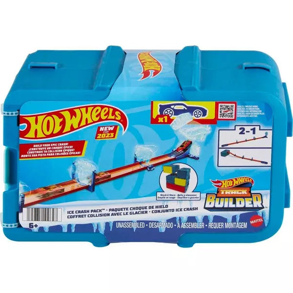 Hot Wheels Track Builder Ice Crash Pack Track Set