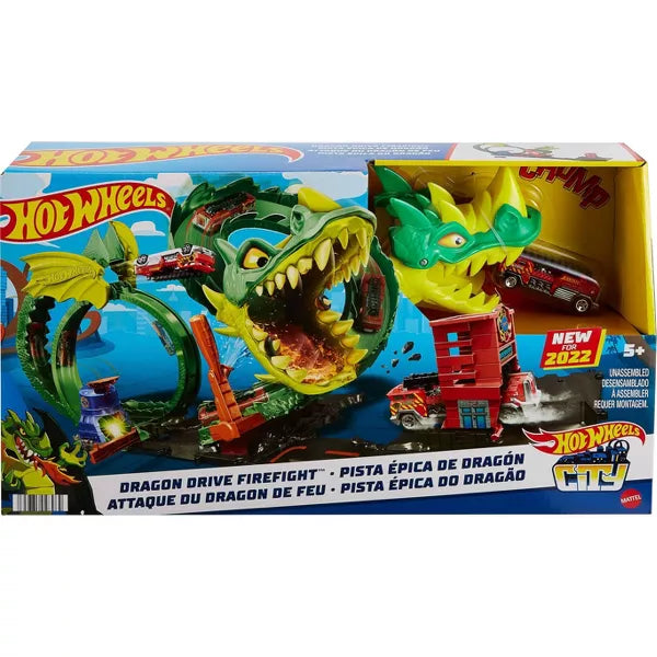 Hot Wheels City Dragon Drive Firefight Playset
