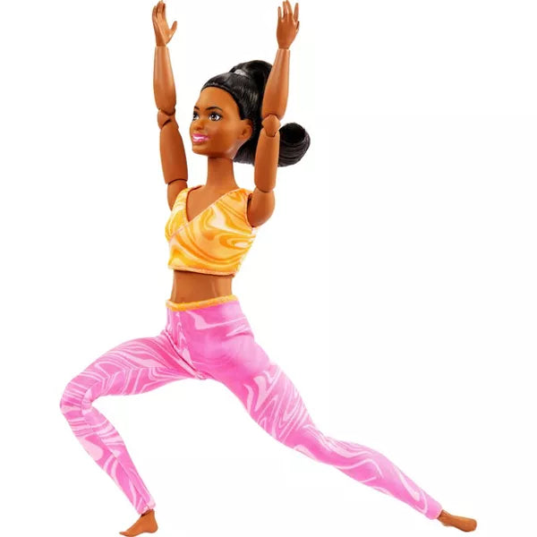 Barbie Made to Move Fashion Doll β Brunette Curvy Body with 22 Joints
