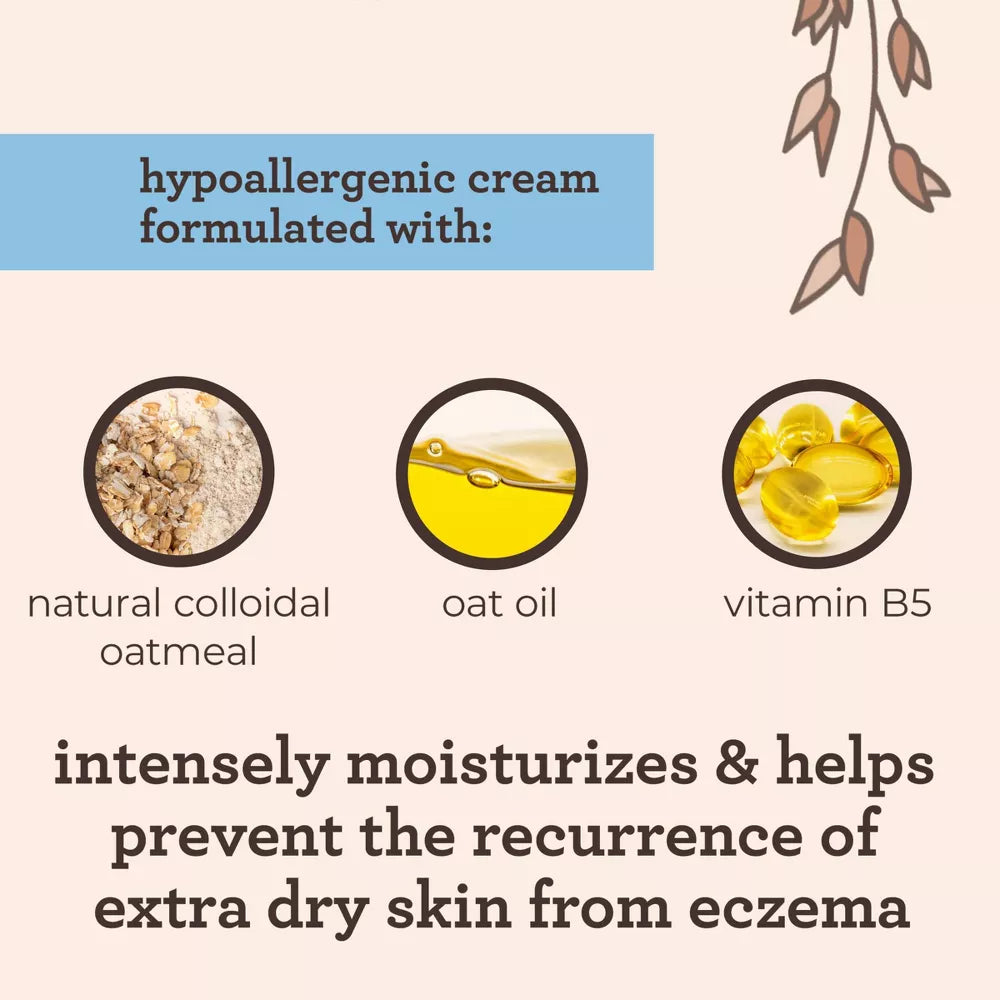 Aveeno Baby Eczema Therapy Moisturizing Cream For Dry, Itchy Skin - 12 Fl Oz