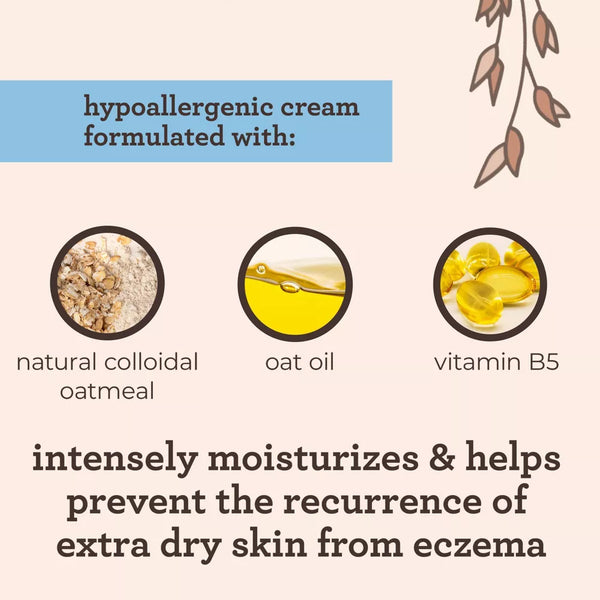 Aveeno Baby Eczema Therapy Moisturizing Cream For Dry, Itchy Skin - 12 Fl Oz