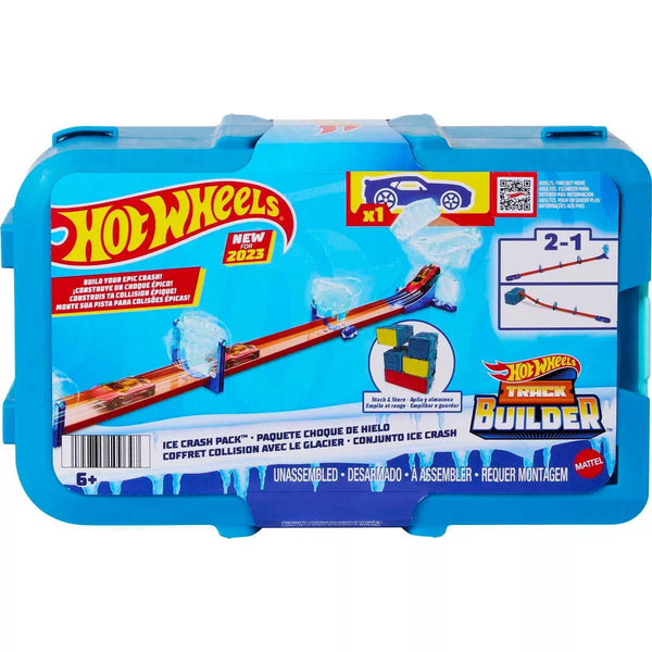 Hot Wheels Track Builder Ice Crash Pack Track Set