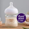Philips Avent Glass Feeding Bottle With Natural Response Nipple 4Oz 120Ml (Pack Of 3)