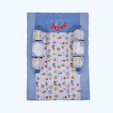 Abracadabra Rocketman Baby Gadda Set with 2 Bolsters – Blue