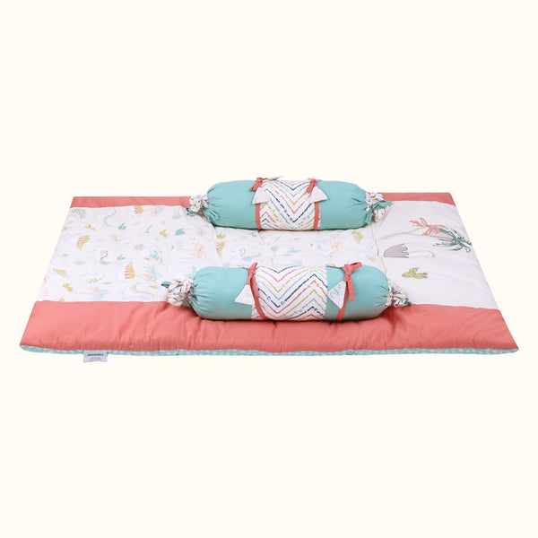 Abracadabra Gadda Set With Two Bolsters - D For Dino