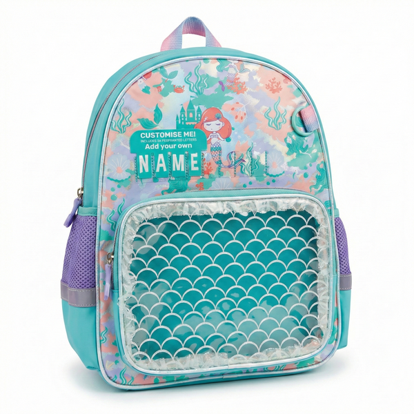 Vest School Bag For Kids 14" - Mermaid