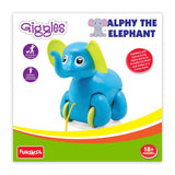 Giggles Alphy The Elephant Pull Along Toy 1–3Y – Blue