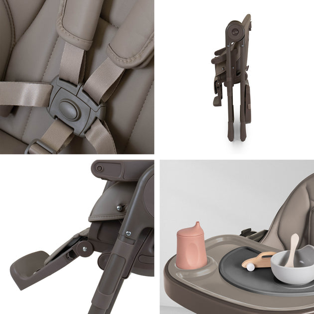 Silver Cross Gourmet Highchair Birth to 15 kg - Cappuccino