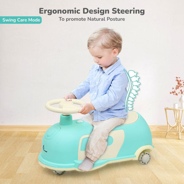 R For Rbbit Iya Iya Caravan Swing car - Green Beige