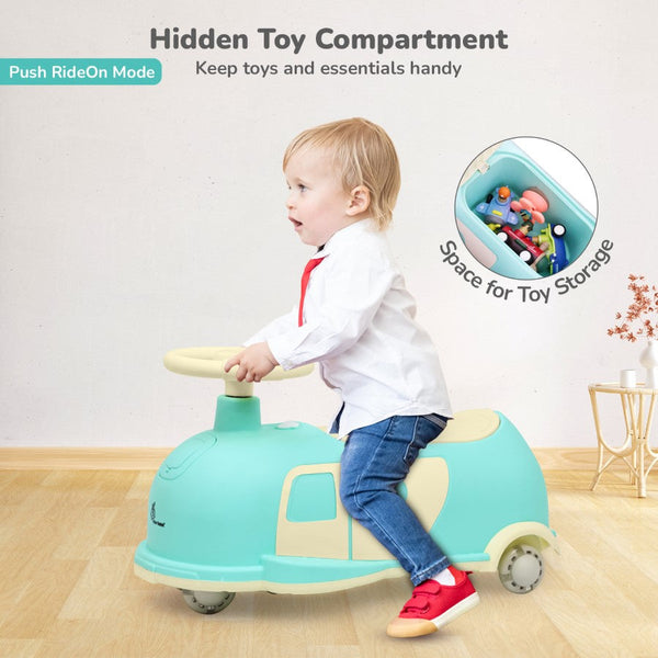 R For Rbbit Iya Iya Caravan Swing car - Green Beige