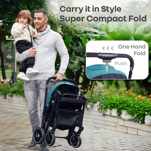 R for Rabbit Stroller Street Smart Nova Green Black