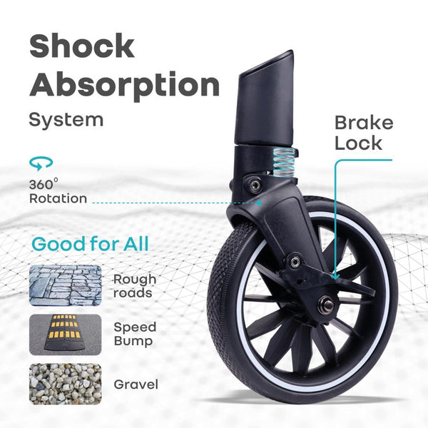 R for Rabbit Stroller Street Smart Nova Green Black