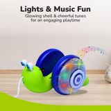 R For Rabbit Orapple Snail Tune BPA-Free Musical Pull Toy 12M+