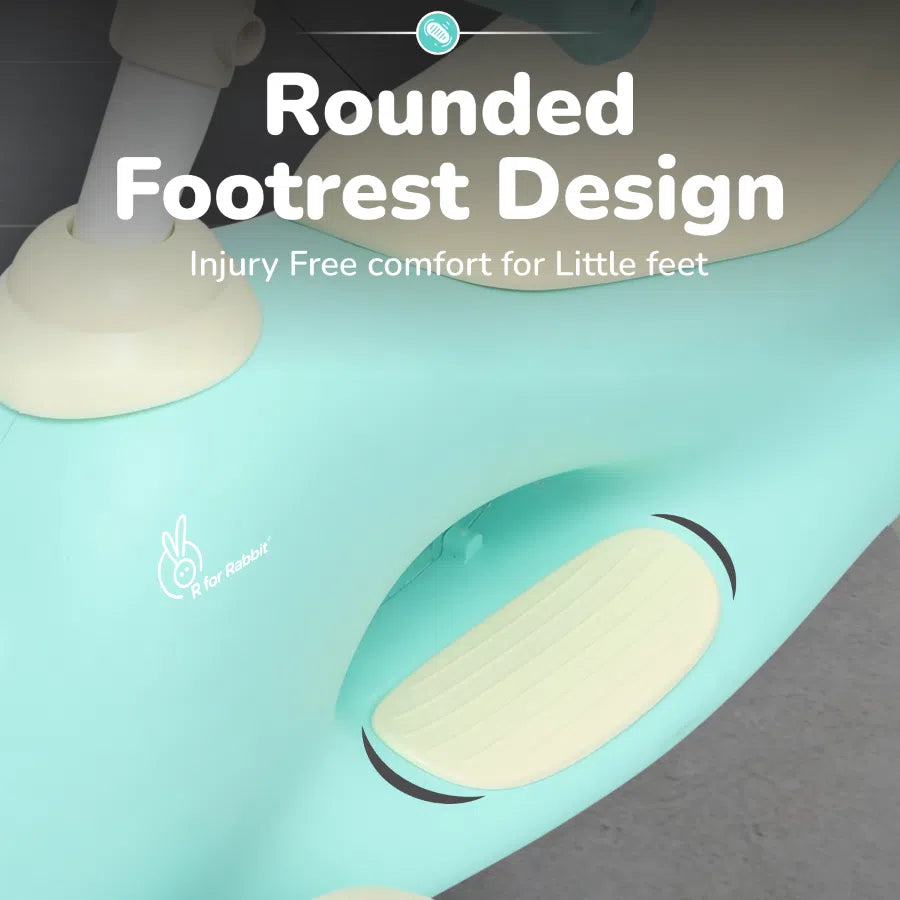 R For Rabbit Speedster Zoomy Push Ride On - Green Cream