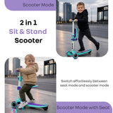 R for Rabbit Road Runner Stellar Duo 2-in-1 Kick Scooter One Size Green Purple