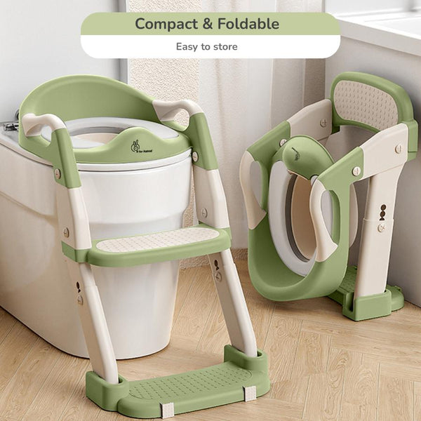 R For Rabbit Hilltop Trainer 2-in-1 Step Stool and Potty Seat for Kids with Adjustable Height