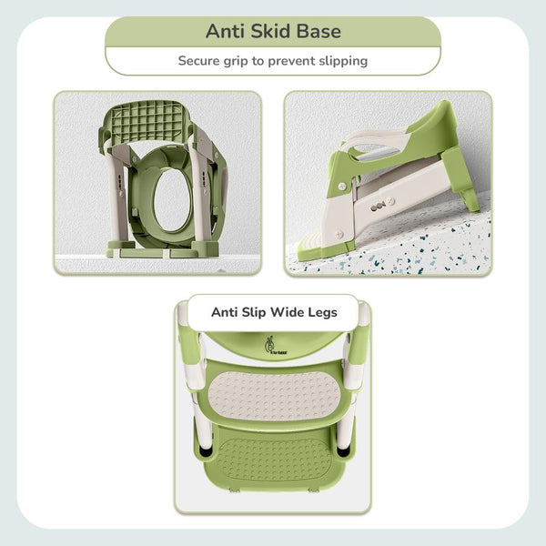 R For Rabbit Hilltop Trainer 2-in-1 Step Stool and Potty Seat for Kids with Adjustable Height