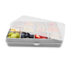 Melii Snackle Box Regular Grey 12 Compartment