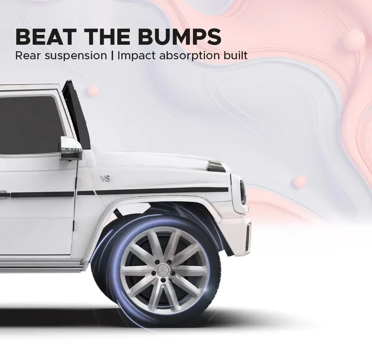 Formula Fun by Mercedes-Benz G-Wagon Ride-On Car 3–7Y – White