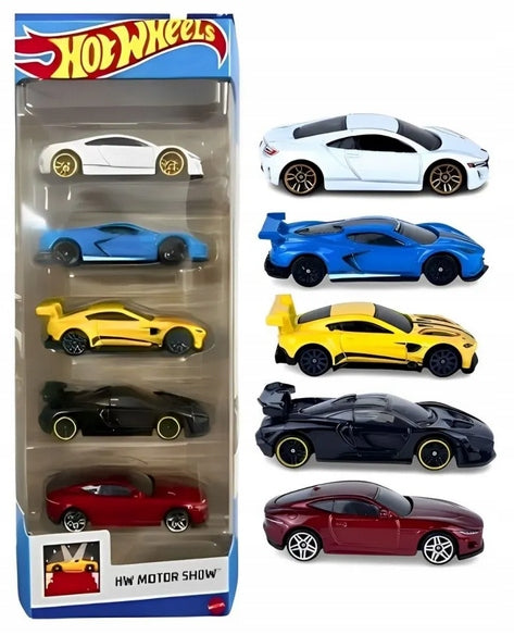Hot Wheels pack of 5 ( HW Motor Show )