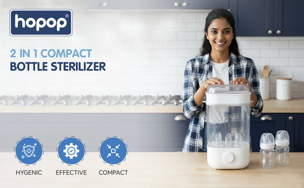 Hopop 2 in 1 Compact Baby Bottle Sterilizer