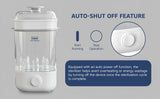 Hopop 2-in-1 Baby Bottle Steam Sterilize Compact & Travel-Friendly – White