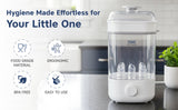 Hopop 2-in-1 Baby Bottle Steam Sterilize Compact & Travel-Friendly – White