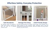 Hopop Baby Safety Gate Two-Way Auto-Close 75x85cm White