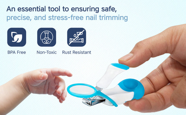 Hopop Nail Clipper with Magnifying Lens - Green