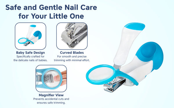 Hopop Nail Clipper with Magnifying Lens - Green