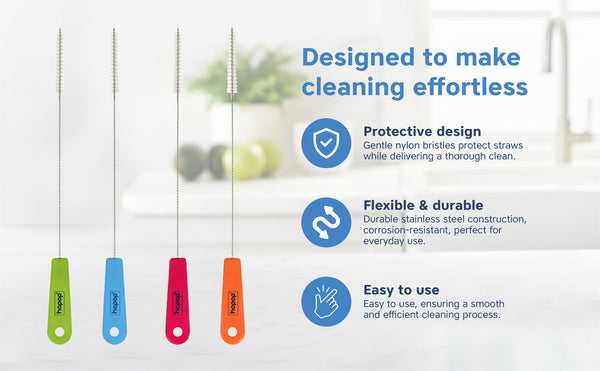 Hopop Straw Brush - Pack of 2