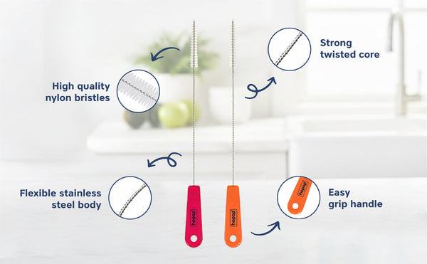 Hopop Straw Brush - Pack of 2