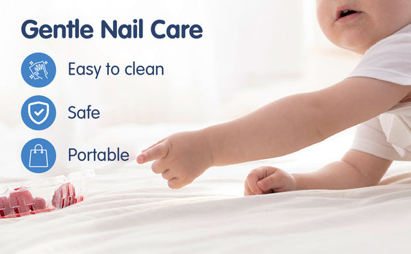 Hopop Safety Nail Care Set for Babies – Gentle & Easy Grooming Kit - GREEN
