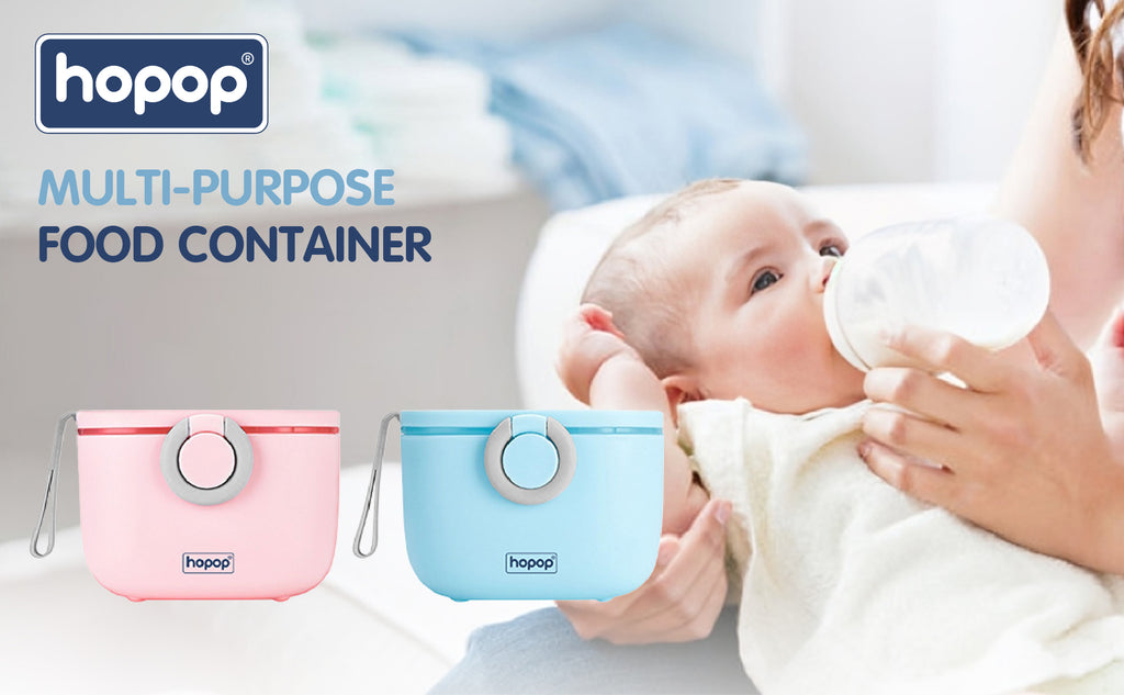 Hopop Milk Powder & Multi-Purpose Food Container Pink