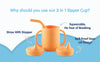 Hopop 3-in-1 Sipper Cup with Spout & Straw – 210 ml