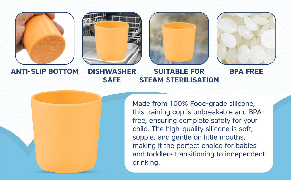 Hopop Soft Silicone Training Cup Purple 4M+ 150ML