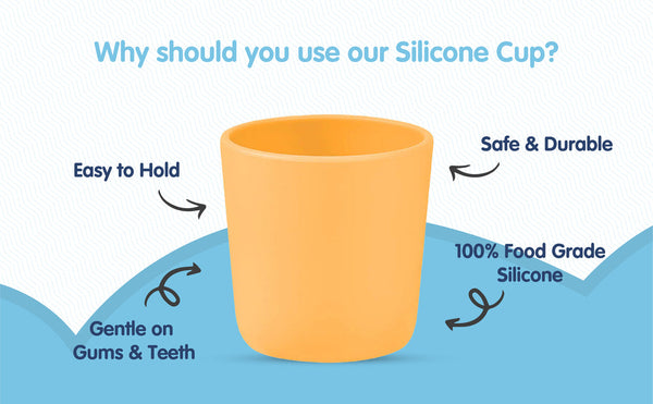 Hopop Soft Silicone Training Cup Purple 4M+ 150ML