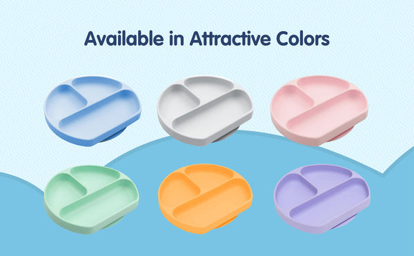 Hopop Silicone Suction Plate - Grey