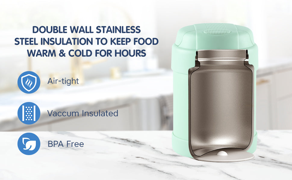 Hopop Stainless Steel Insulated Food Jar for Kids