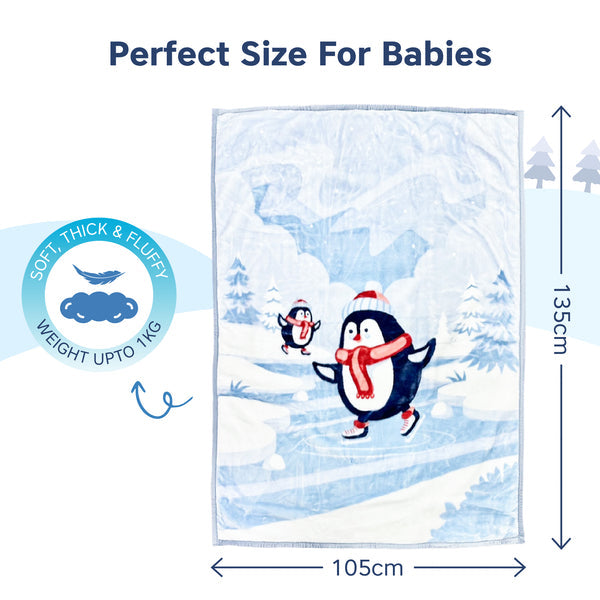 Hopop Soft & Warm Baby Blanket – Cozy, Lightweight & Gentle on Skin - Assorted