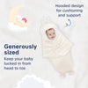 Hopop Baby Soft Fleece Hooded Wrapper Blanket - BIEGE