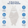 Hopop Baby Soft Fleece Hooded Wrapper Blanket - CREAM