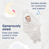 Hopop Baby Soft Fleece Hooded Wrapper Blanket - CREAM