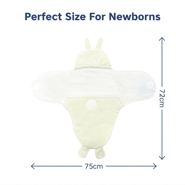 HopopBaby Soft Fleece Hooded Wrapper Blanket - Yellow