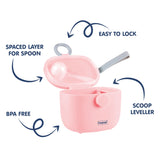 Hopop Milk Powder & Multi-Purpose Food Container Pink