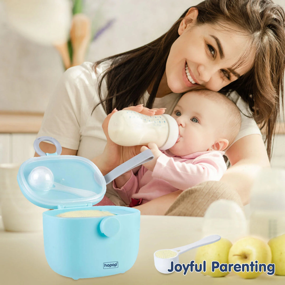 Hopop Milk Powder & Multi-Purpose Food Container 170 ml Blue