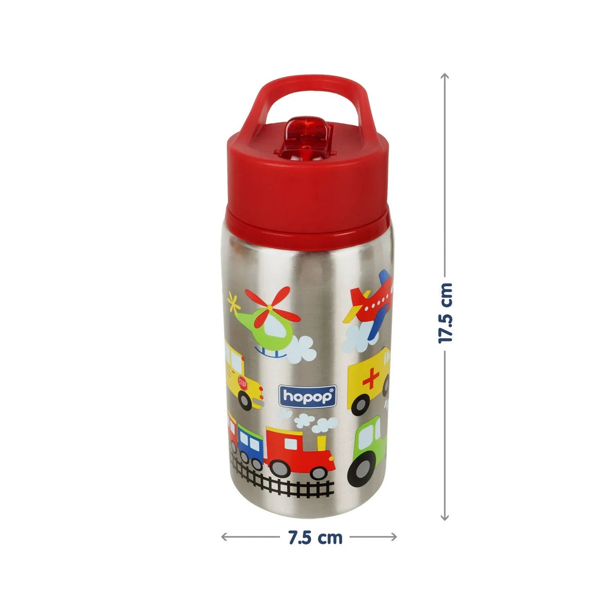 Hopop Non-Insulated Flip Top Spout Steel Sipper (530 Ml) - Space